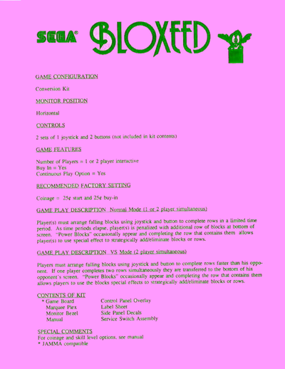 Bloxeed (US, C System)